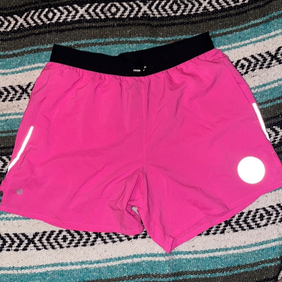 NIKE DRIFIT PINK RUNNING SHORTS - Picture 1 of 3